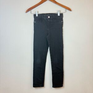 DKNY Girls Pull On Black Denim Jeans Leggings Size 8